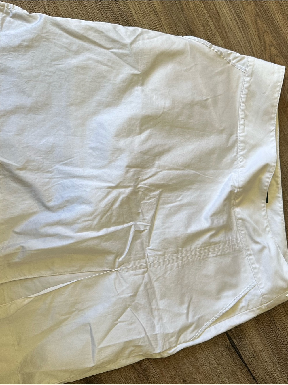 Bobby Jones White Golf Skort with Clover Button Detail